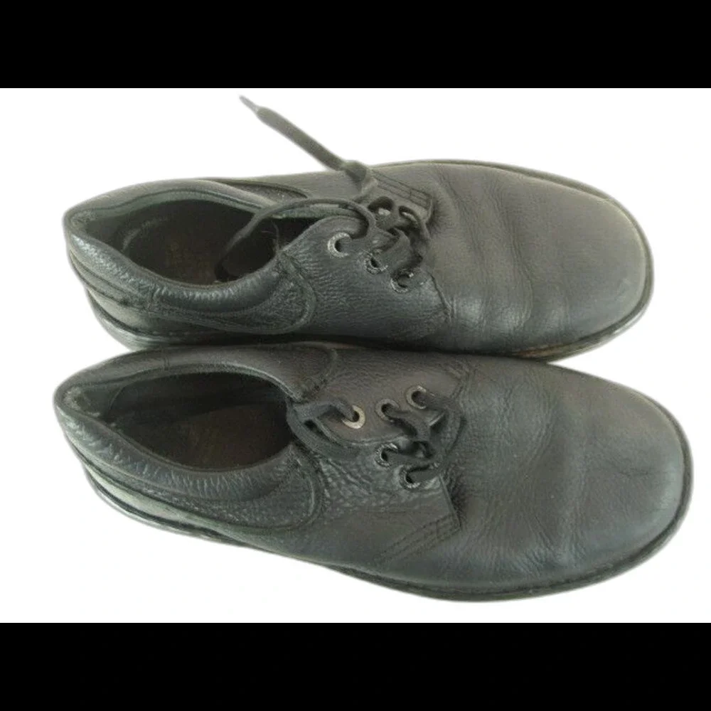 Mens Dr. Martens Hampshire Black Leather Slip Resistant Industrial Shoes sz 11M